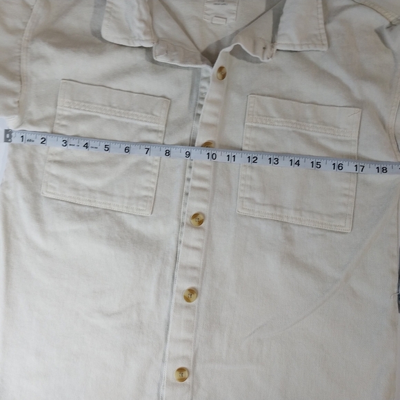 Thread & Supply Cream Button-Up Shirt - Picture 8 of 10